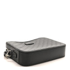 Guccissima Zip Pouch Wristlet Black