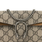 GG Supreme Monogram Super Mini Dionysus Shoulder Bag Taupe