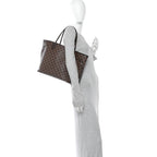 Damier Ebene Neo Neverfull MM Rose Ballerine