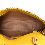 Snakeskin Matelasse GG Marmont Shoulder Bag Green Multicolor