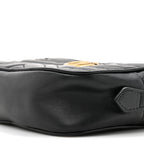 Calfskin Matelasse Mini GG Marmont Chain Shoulder Bag Black