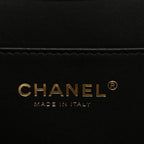 Crumpled Sheepskin Shearling Quilted Small Chanel 25 Handbag Black White