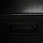 Caviar Quilted Medium Boy Flap Black