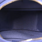Lambskin Quilted Chanel 19 Round Clutch With Chain Purple