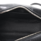 Calfskin Matelasse Monochrome Small GG Marmont Chain Shoulder Bag Black