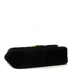 Velvet Matelasse Mini GG Marmont Shoulder Bag Black