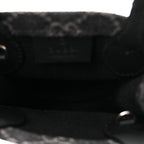 Denim Cuoio Harness GG Monogram Mini Ophidia Tote Bag Black Medium Grey