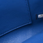 Lambskin Chevron Quilted Medium Trendy CC Dual Handle Flap Bag Blue