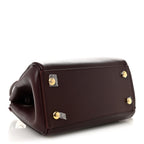 Supple Calfskin Small Madrid Bag Dark Burgundy