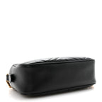Calfskin Matelasse Small GG Marmont Chain Shoulder Bag Black