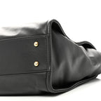 Calfskin Small Deauville Tote Black