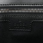 GG Supreme Monogram Appia Calfskin Web Crossbody Bag Black Grey