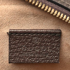 GG Supreme Monogram Web Mini Ophidia Round Shoulder Bag Brown