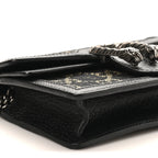 Jacquard Black Denim GG Monogram Super Mini Dionysus Shoulder Bag Black Ivory