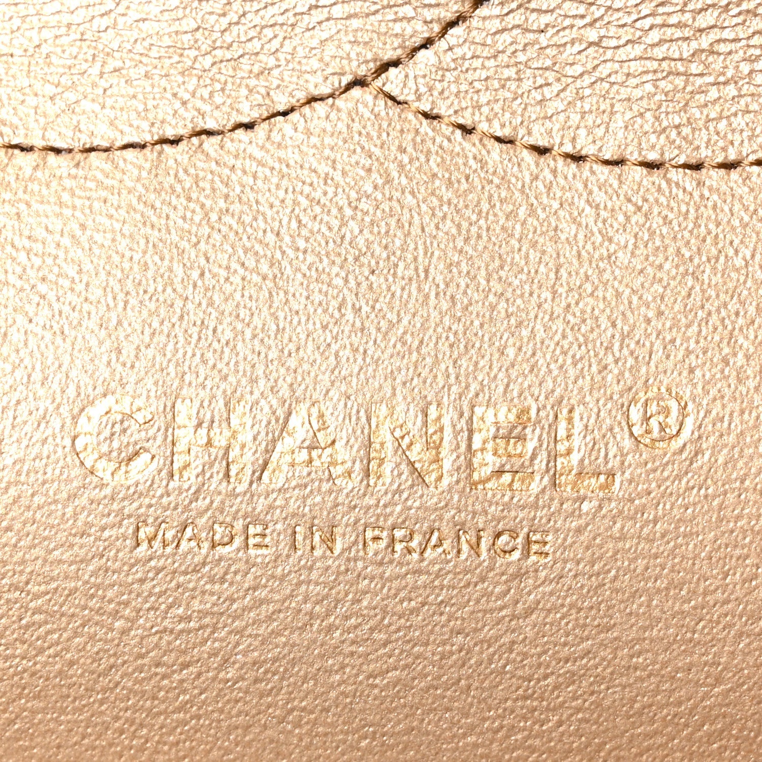 Metallic Lambskin Quilted Jumbo Double Flap Khaki