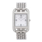 Stainless Steel Diamond Bezel Mother of Pearl 23mm Cape Cod Quartz Watch