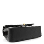 Lambskin Quilted Small Double Flap Black