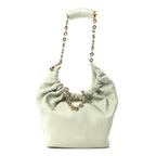 Mellow Nappa Lambskin Small Squeeze Bag Spring Jade