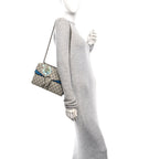 GG Supreme Monogram Blooms Small Dionysus Shoulder Bag Beige Navy Vintage Blue