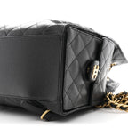 Caviar Quilted Large Chanel 25 Backpack Black