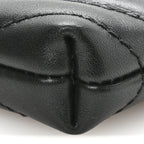 Calfskin Matelasse Mini GG Marmont Chain Bag Black