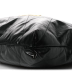 Shiny Calfskin Quilted Chanel 22 Black White