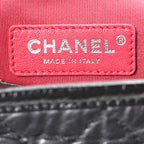 Aged Calfskin Quilted Small Gabrielle Hobo Black