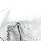 Metallic Calfskin Quilted Chanel 22 Silver