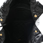 Shiny Calfskin Quilted Small Chanel 22 Black