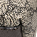 GG Supreme Monogram Textured Dollar Calfskin Web Small Ophidia Dome Shoulder Bag Beige Ebony New Acero