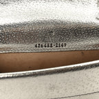 Metallic Calfskin Super Mini Dionysus Shoulder Bag Silver