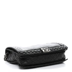 Calfskin Large Boy Reverso Flap Black