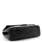 Aged Calfskin Quilted 2.55 Reissue 227 Flap Black