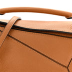 Grained Calfskin Mini Puzzle Bag Tan