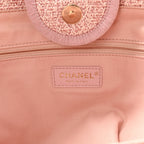Lurex Boucle Deauville Medium Tote Pink