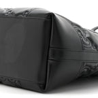 Calfskin GG Matelasse Medium Ophidia Shopping Tote Black