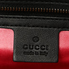 Velvet Matelasse GG Marmont Clutch Black
