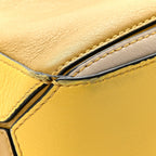 Grained Calfskin Small Puzzle Bag Ocre Yellow