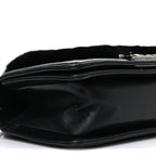 Orylag Rabbit Fur Calfskin Small Boy Flap Black
