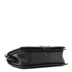 Lambskin Quilted Medium Boy Flap Black