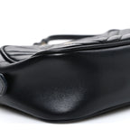 Calfskin Matelasse Small GG Marmont Chain Shoulder Bag Black
