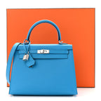 Epsom Kelly Sellier 25 Bleu Frida