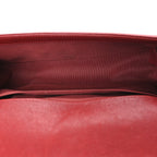 Caviar Quilted Medium Boy Flap Red
