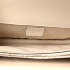 Textured Calfskin Crystal Small Dionysus Shoulder Bag Mystic White