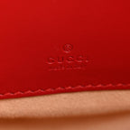 Calfskin Matelasse GG Marmont Round Wrist Wallet Hibiscus Red