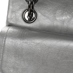 Metallic Aged Calfskin Quilted 2.55 Reissue 226 Flap Silver