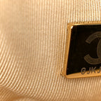 Shiny Goatskin Quilted Medium Chanel 19 Flap Beige