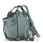 Pebble Grain Calfskin Mini Hammock Shoulder Bag Light Blue