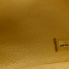 Lambskin Quilted Mini Square Flap Light Yellow