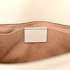 Calfskin Matelasse Mini GG Marmont Shoulder Bag White